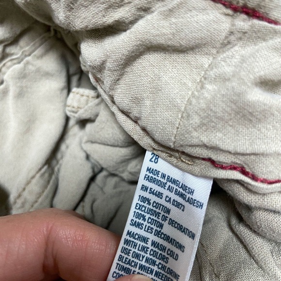 American Eagle Outfitters Mens Cargo Shorts Size 28 Longboard Cotton Cutoffs - Picture 4 of 8